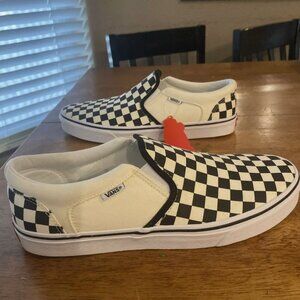 Size 11 - VANS Classic Slip-On Checkerboard Black